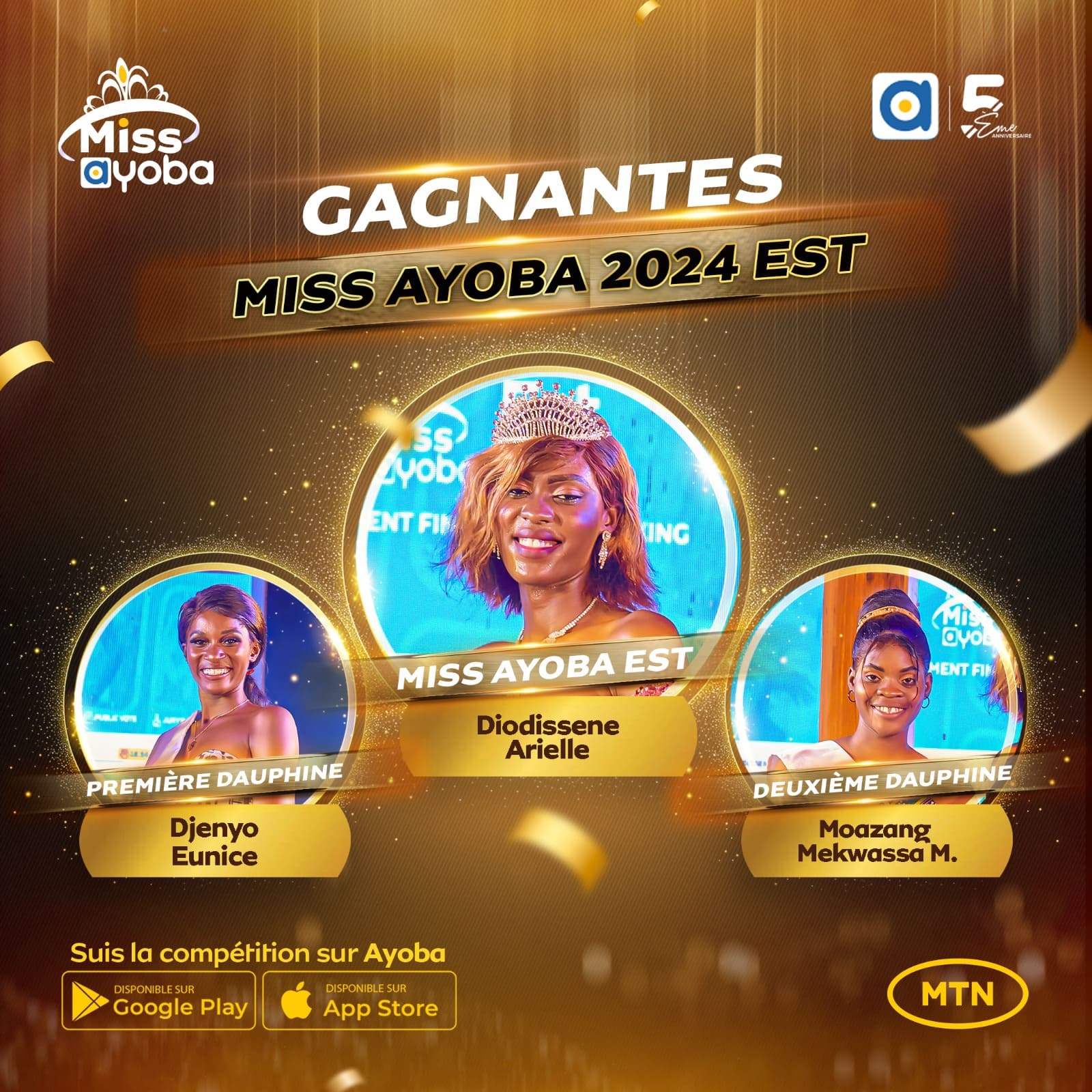 Les Miss gagnante du centre